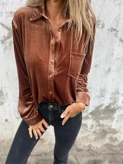 Sidonie - Chemise en Velours