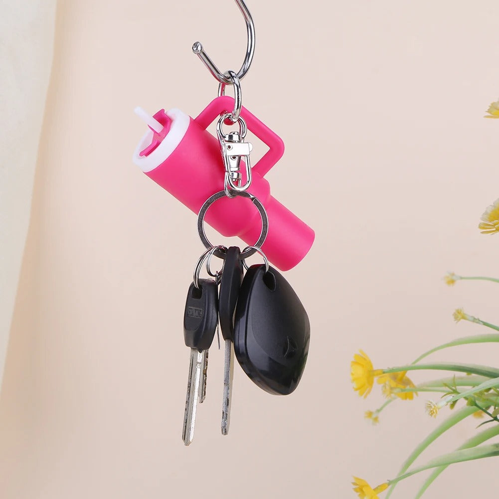 Léa - Porte-clés Mini Range-clés 8x Gobelets à Boisson Charme de Sac