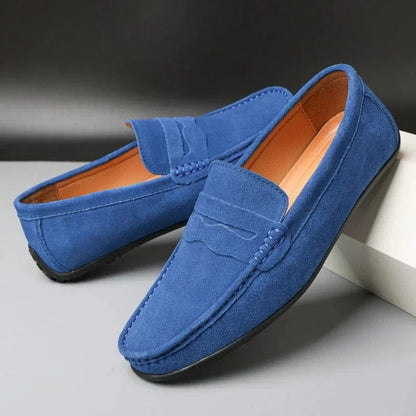 Noham - Mocassins Élégants et Respirants en Daim pour Homme pour le Printemps et l’Été