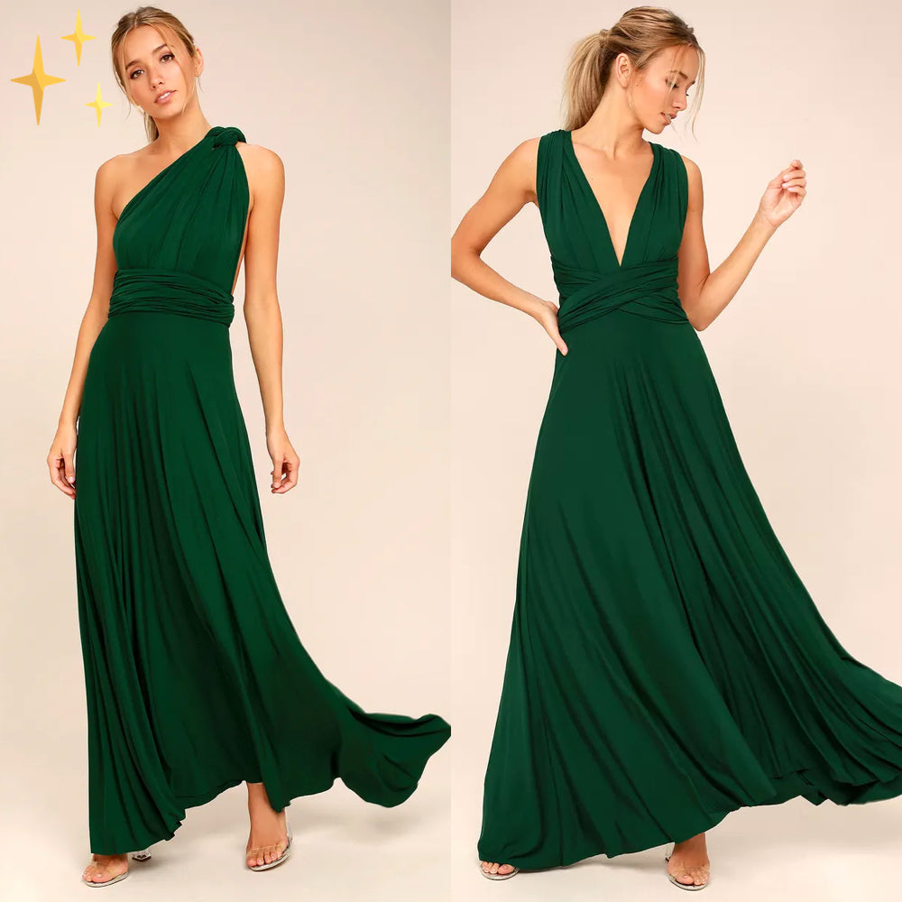 Robe d'été Zoë multiway maxi wrap avec 50 façons de la porter