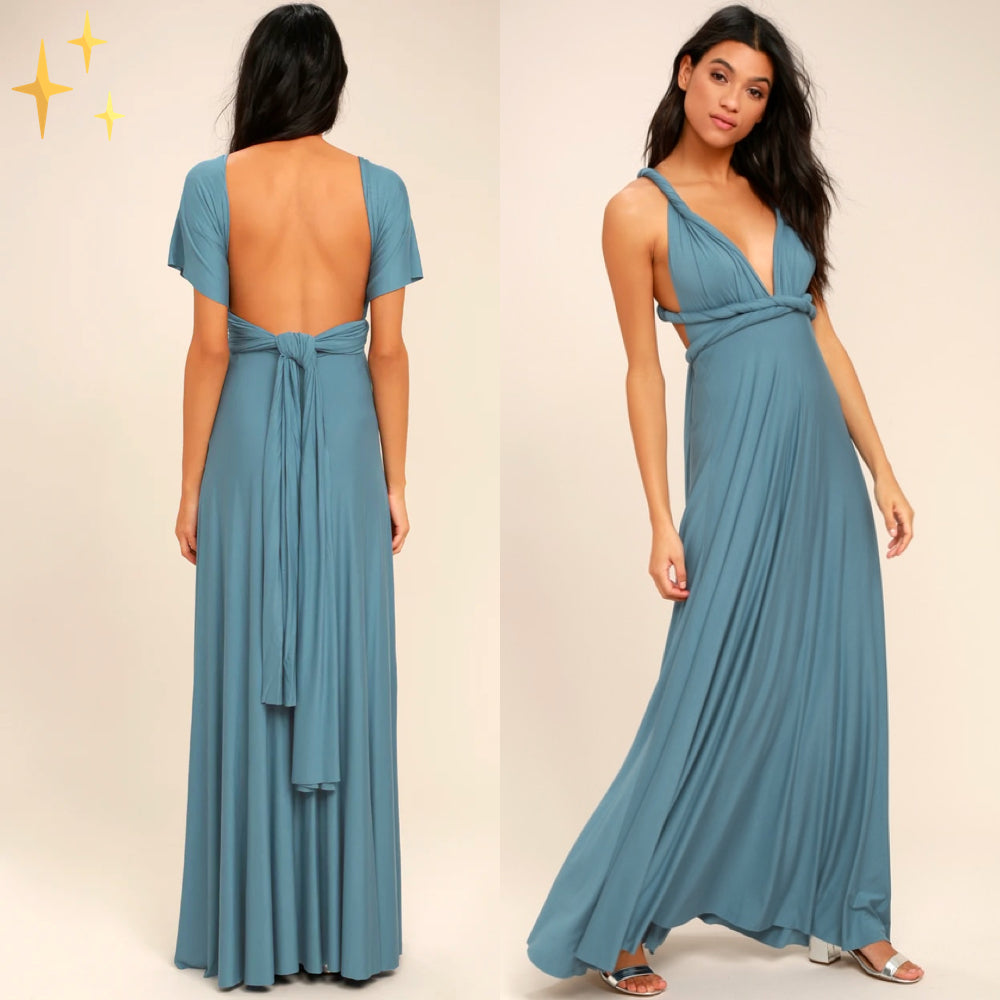 Robe d'été Zoë multiway maxi wrap avec 50 façons de la porter