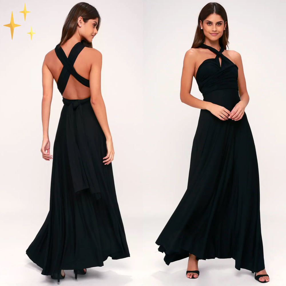 Robe d'été Zoë multiway maxi wrap avec 50 façons de la porter