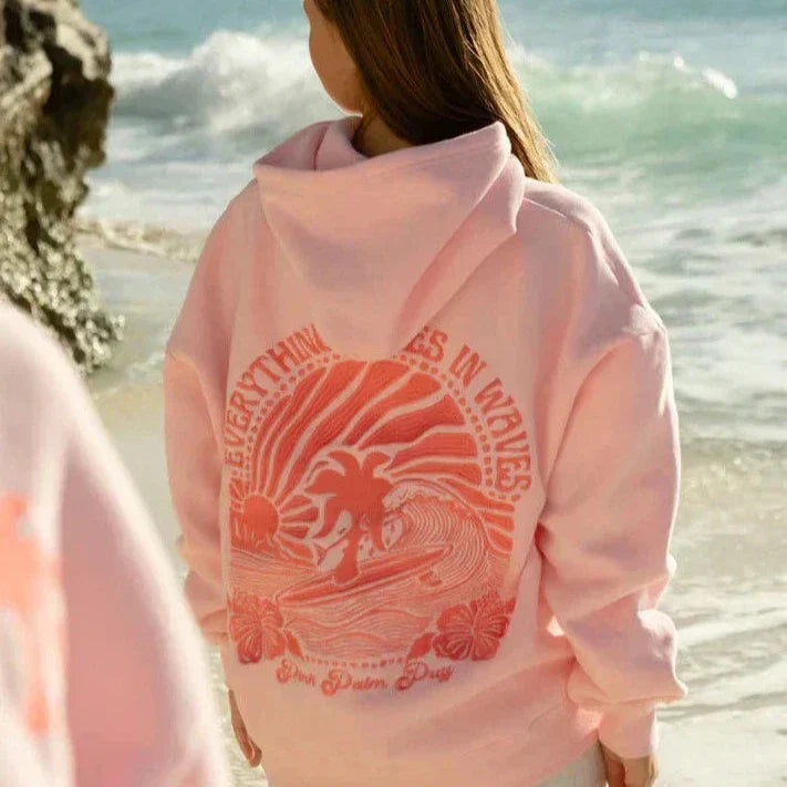 Marine - Hoodie tropicale élégante