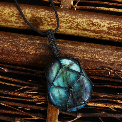 Collier Cœur de Dragon en Labradorite