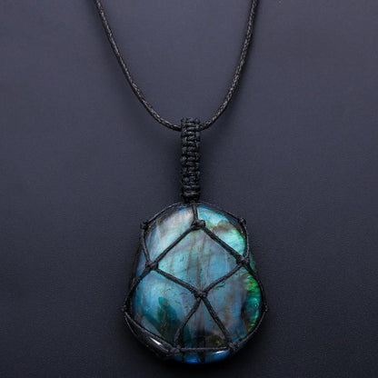 Collier Cœur de Dragon en Labradorite