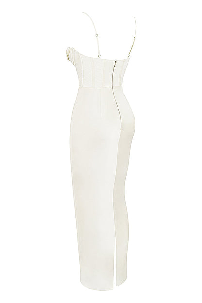 Luna - Robe Maxi Corset en Satin