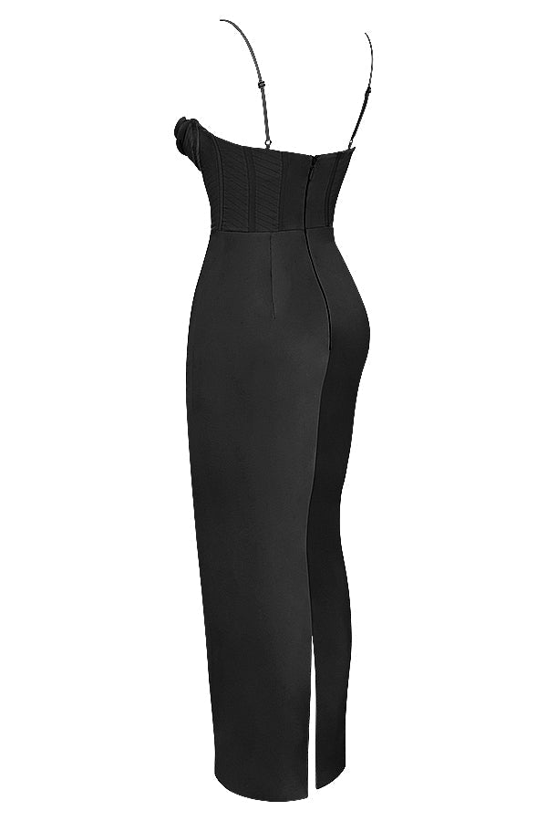 Luna - Robe Maxi Corset en Satin