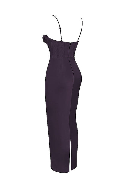 Luna - Robe Maxi Corset en Satin