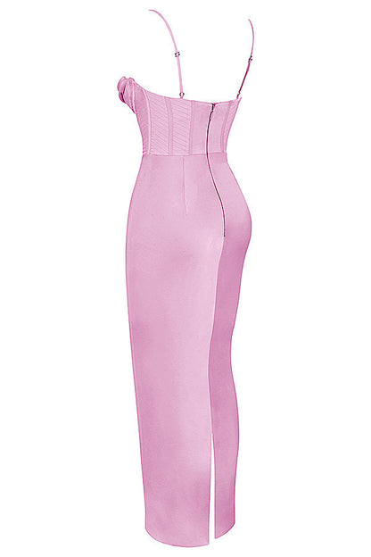 Luna - Robe Maxi Corset en Satin