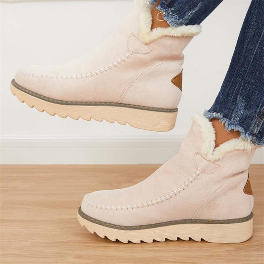 Gwenn - Bottines chaudes avec fourrure et semelle antidérapante.