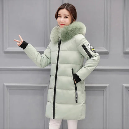 Melissa - Manteau d'hiver Mi-long Avec Capuche Pour Femme