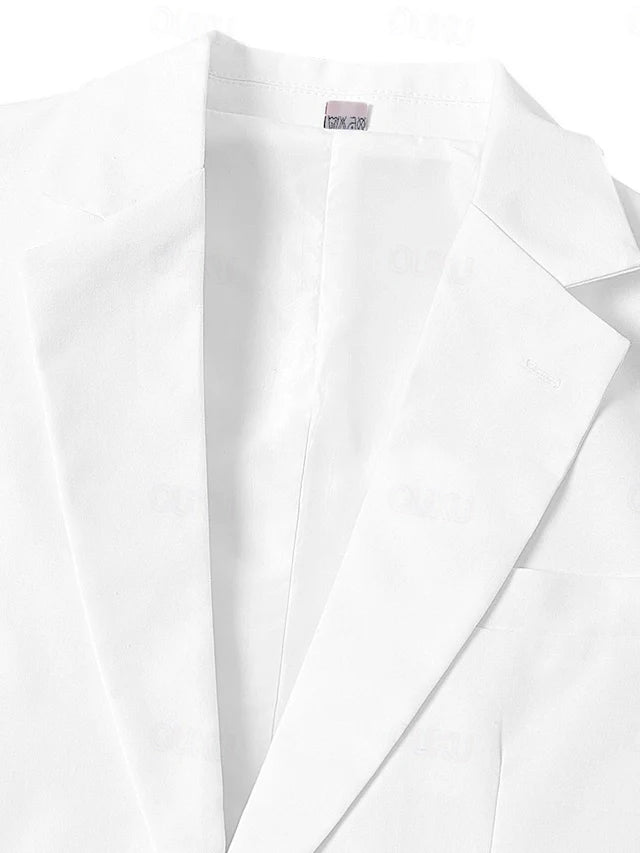 Kael - Costume Trois-Pièces en Lin Élégant pour l'Été avec Boutons pour une Raffinement Intemporel pour Hommes