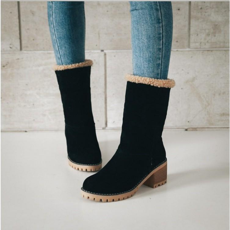 Georgina - Bottes en Daim Chaudes pour Femmes