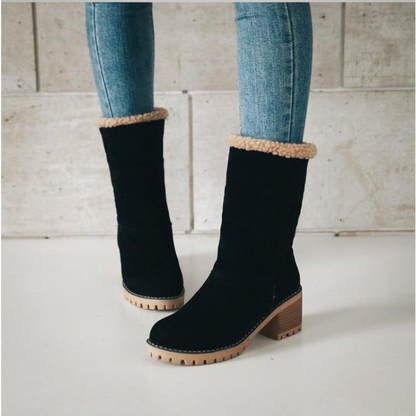 Georgina - Bottes en Daim Chaudes pour Femmes