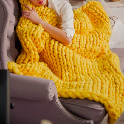 Fil de laine chunky XL 1000 grammes DIY pour tricoter une couverture merveilleusement douce