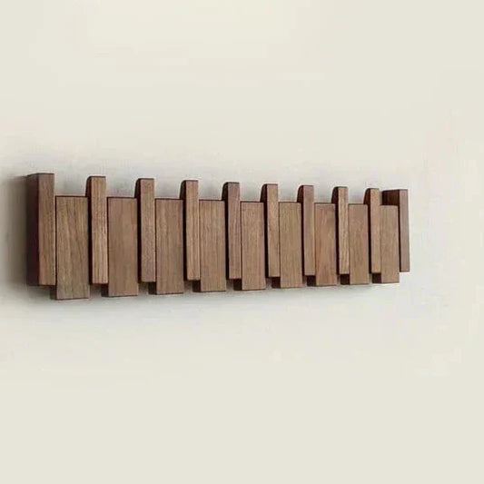 Gaspard - Porte-Manteau Piano en Bois | Organisateur Mural Élégant pour L’entrée, Manteaux, Chapeaux et Clés