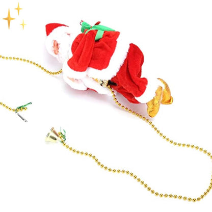 2x Le Santa Père Noël Grimpant sur une Corde | Ajoutez une Ambiance de Noël Merveilleuse et Chaleureuse à votre Maison