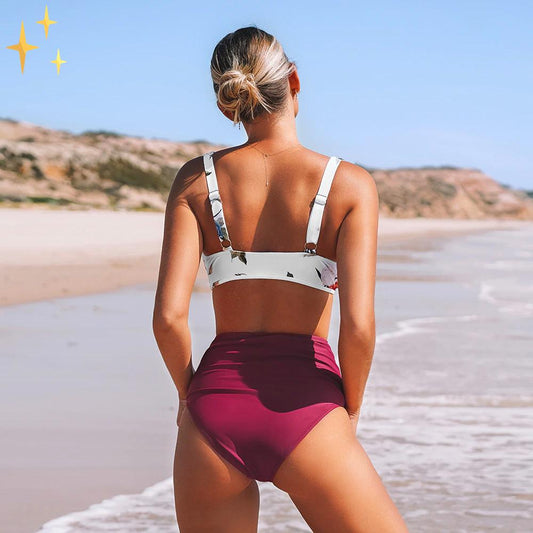 Mirabella Shelina Haut de Bikini + Bas Taille Haute | Se sentir en Confiance et Belle sous le Soleil
